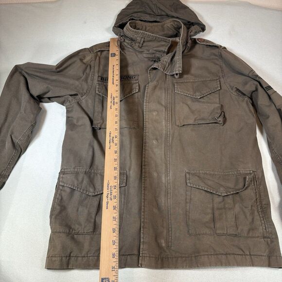 Vintage Billabong Military Jacket Mens Large Army Green RipStop Tactical Rare - Picture 13 of 13
